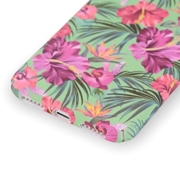NEW iPhone 7+/8+/6+/6s+ Tropical Flower PC Case - Picture 3 of 4